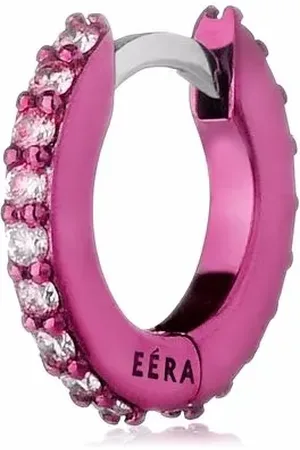 Eera Arracada ÉERA mini en oro blanco de 18kt con diamantes