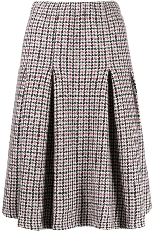N.PEAL Falda corta con motivo pied de poule