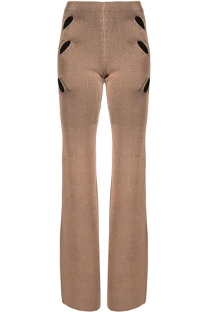 DION LEE Pantalones acampanados con aberturas
