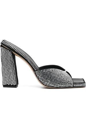 Gia Borghini Mules con detalles de cristal y tacón de 110mm
