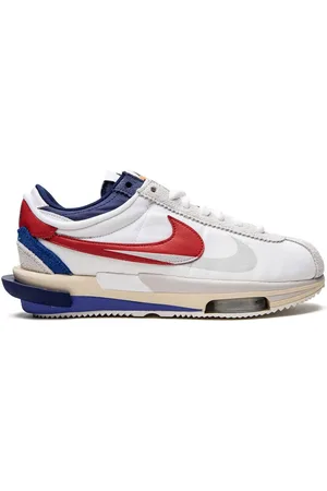 Nike Tenis Cortez 4.0 "White/Red/Blue" de x sacai