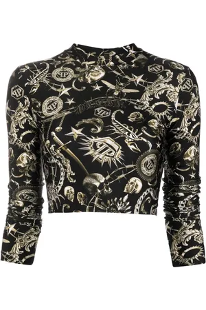 Philipp Plein Playera con estampado gráfico