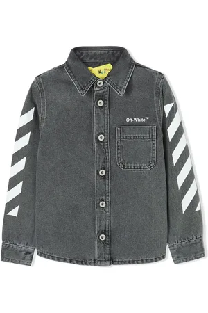 OFF-WHITE Camisa de mezclilla con estampado Arrows