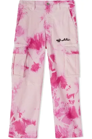 OFF-WHITE Pantalones cargo con estampado tie-dye