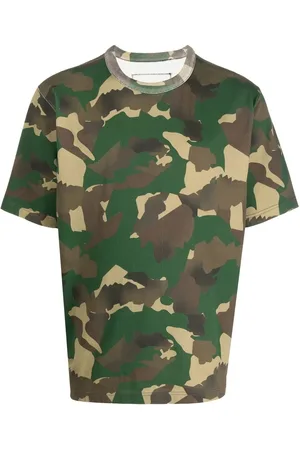 Heron Preston Playera con estampado militar