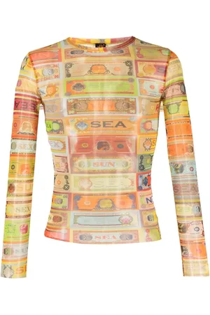 Jean Paul Gaultier Playera con estampado gráfico 2000
