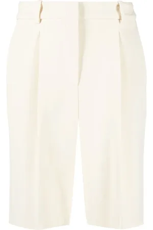 ERMANNO SCERVINO Shorts con pinzas y tiro alto