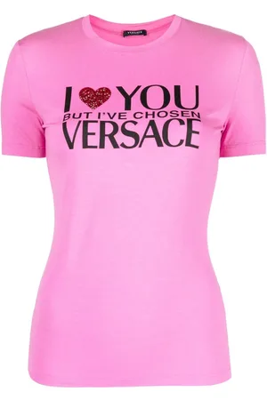 VERSACE Playera con eslogan estampado