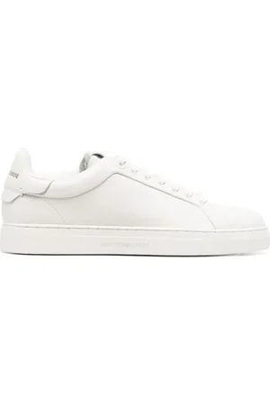 Emporio Armani Tenis con agujetas y logo estampado