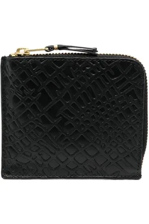 Comme des Garçons Cartera con logo en relieve y cierre