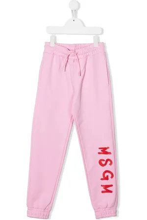 Msgm Pants con logo estampado