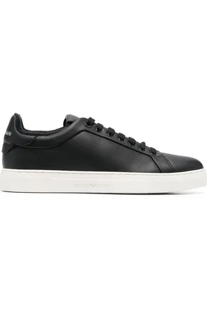 Emporio Armani Tenis con agujetas y logo estampado