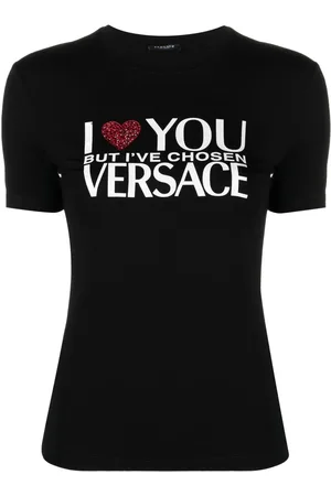 VERSACE Playera con eslogan estampado