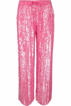 P.A.R.O.S.H. Pantalones anchos bordados con lentejuelas