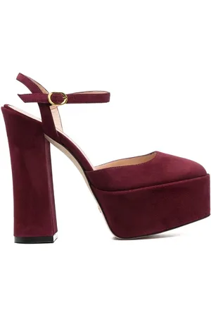 Stuart Weitzman Zapatillas con puntera cuadrada y plataforma de 115mm