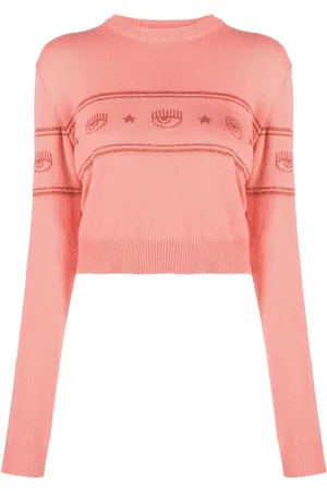 Chiara Ferragni Suéter tejido con logo en intarsia