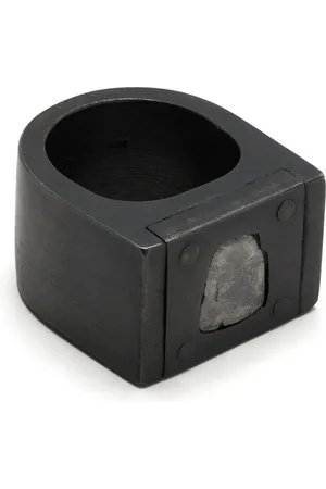 PARTS OF FOUR Anillo Plate Single con diamante