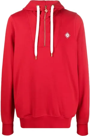 Casablanca Hoodie con parche del logo y cierre