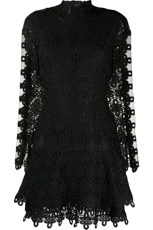 Simkhai Vestido corto con bordado de encaje