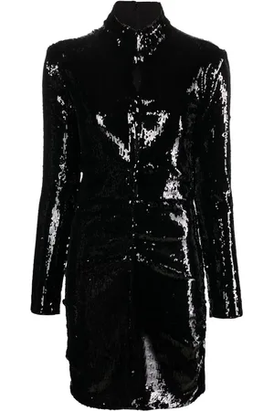Isabel Marant Vestido de manga larga bordado con lentejuelas