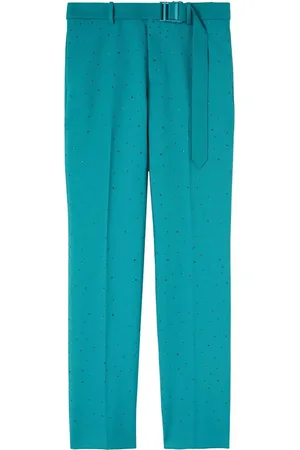 OFF-WHITE Pantalones slim con detalles de strass