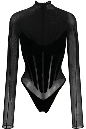 Wolford Body con paneles transparentes