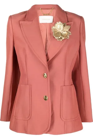 ZIMMERMANN Blazer con aplique floral