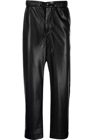 Nanushka Pantalones rectos con bolsillos