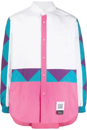 Fumito Ganryu Chamarra rompevientos con diseño color block