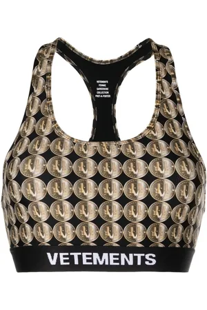 Vetements Bra deportivo con logo estampado