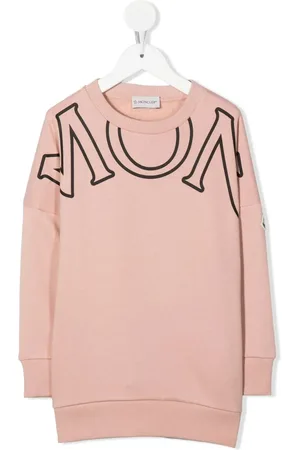 Moncler Vestido tipo suéter con logo estampado