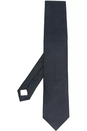 D4.0 Hombre Pajaritas - Corbata de seda con estampado de lunares