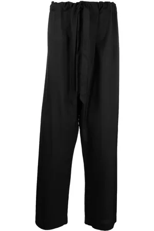 Maison Margiela Pantalones de seda anchos