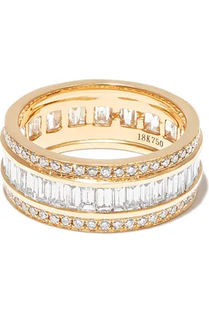Anita Anillo infinito en oro amarillo de 18kt con diamantes