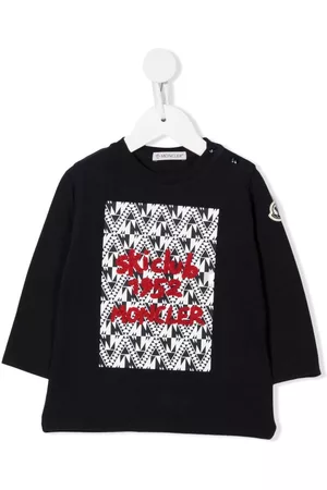 Moncler Playera manga larga con logo bordado