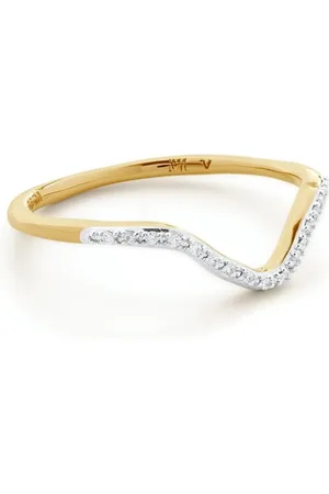 Monica Vinader Anillo Riva con diamante