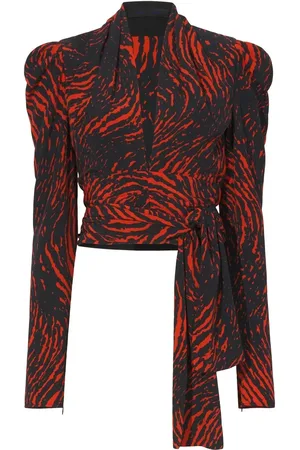 Proenza Schouler Blusa con estampado de espiral