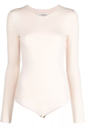 Maison Margiela Body manga larga con cuello redondo