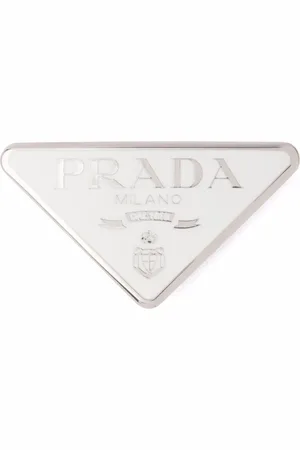 Prada Clip para el cabello con logo triangular