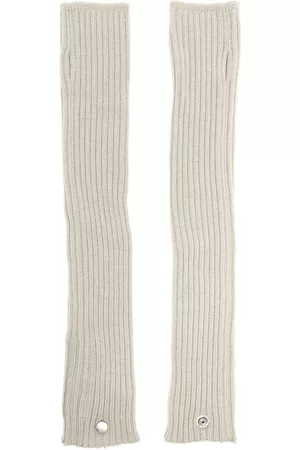 Rick Owens Mujer Guantes - Guantes tejidos de canalé