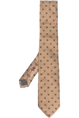 Brunello Cucinelli Hombre Corbatas - Corbata de seda con diseño bordado