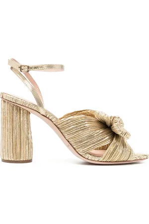 Loeffler Randall Camellia pleated leather sandals