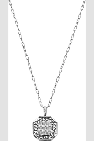 Shay Collar de cadena en oro blanco de 18kt con diamantes