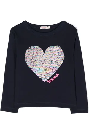 Billieblush Playera con corazón de lentejuela