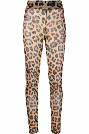 Philipp Plein Leggins con estampado de leopardo