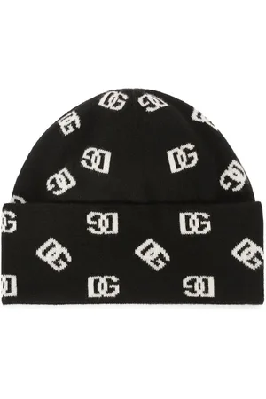 Dolce & Gabbana Gorro de cachemira con logo en jacquard