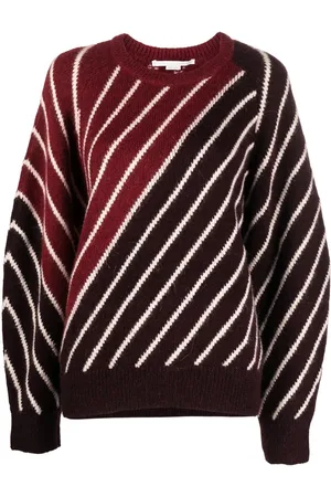 Stella McCartney Suéter con rayas diagonales