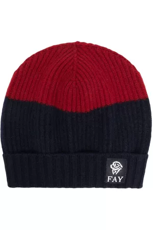 FAY KIDS Gorro tejido con diseño de dos tonos