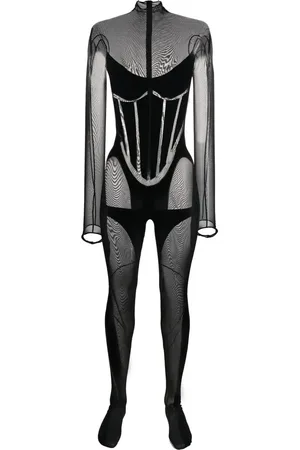 Wolford Jumpsuit largo transparente