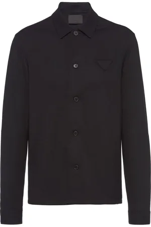 Prada Camisa con logo triangular